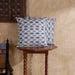 Black and Grey Tarang Ikat Handloom Cushion Cover-Cushion Covers-House of Ekam