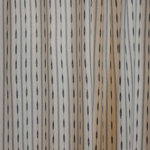 Black and White Avani Ikat Handloom Curtain-Curtains-House of Ekam