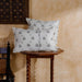 Black and White Rekham Ikat Handloom Cushion Cover-Cushion Covers-House of Ekam