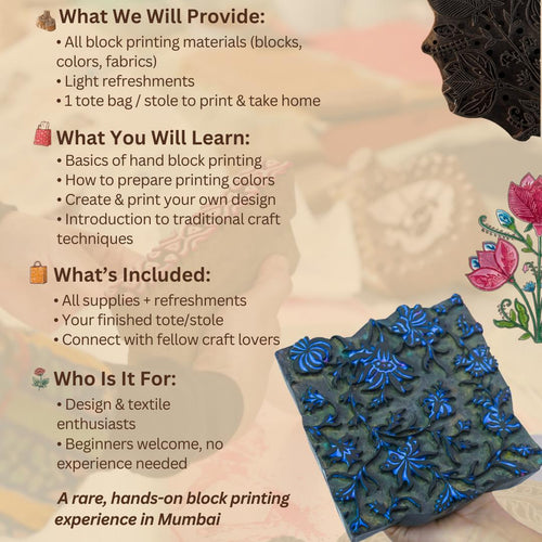 Blockprinting Workshop - Mumbai -August 22, 2026-House of Ekam