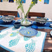 Blue Blockprinted Fish Tea Towel Set-Tea Towels-House of Ekam
