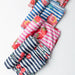 Black Pomegranate Stripe Screenprinted Cotton Fabric-fabric-House of Ekam