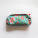 Blue & Pink Floral Jaal Blockprinted Pouch Set of 2-Pouches-House of Ekam