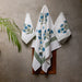Blue Poppy Blockprint Bath/Hand/Face Waffle Towel-bath towels-House of Ekam