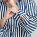 Blue Stripe Cotton Shirt-Shirts-House of Ekam