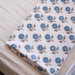 Blue White Phool and Palm Blockprinted Bedsheet-Bedsheets-House of Ekam