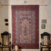 Blue and Red Pandu Machilipatnam Kalamkari Palampore Wall Art-Framed Wall Art-House of Ekam