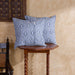 Blue and White Manjira Ikat Handloom Cushion Cover-Cushion Covers-House of Ekam
