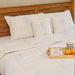 Blue and White Tropical Palm Embroidered Quilt-Quilt sets-House of Ekam