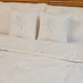 Blue and White Tropical Palm Embroidered Quilt-Quilt sets-House of Ekam