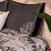 Born in Bombay Monochrome Screenprint Quilt Set-Quilt sets-House of Ekam