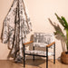 Born in Bombay Monochrome Screenprint Upholstery Fabric-Upholstery-House of Ekam