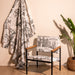 Born in Bombay Monochrome Screenprint Upholstery Fabric-fabric-House of Ekam