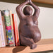 Brown Textured Paper Mache Yoga Pals Showpiece-paper mache-House of Ekam