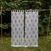 Chiffon Amara Hand Blockprinted Sheer Curtain-Curtains-House of Ekam