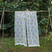 Chiffon Amaryllis Yellow Hand Blockprinted Sheer Curtain-Curtains-House of Ekam