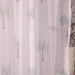 Chiffon Palm Hand Blockprinted Sheer Curtain-Curtains-House of Ekam