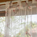Chiffon Zinnia Hand Blockprinted Sheer Curtain-Curtains-House of Ekam