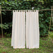 Chikoo Light Brown Cotton Linen Handloom Curtain-Curtains-House of Ekam