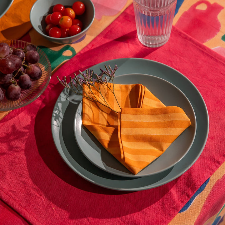 Colorful Medley of Pots Table Linen Set-Table Runners-House of Ekam