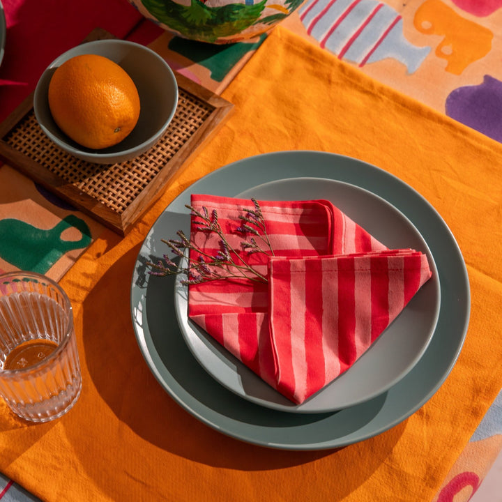 Colorful Medley of Pots Table Linen Set-Table Runners-House of Ekam