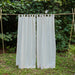 Blue Alphabet Screenprint Kids Sheer Curtain