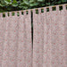 Pink Ditsy Screenprint Kids Cotton Sheer Curtain