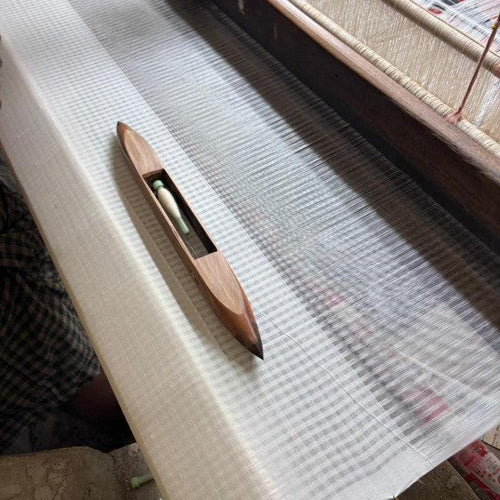 Dark Yellow Checks Venkatagiri Cotton Handloom Cushion Cover-Cushion Covers-House of Ekam