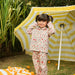 Ditsy Floral Yellow Unisex Nightsuit-Kidswear-House of Ekam