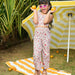 Ditsy Pink Floral Crop Top & Pallazzo Pants-Kidswear-House of Ekam