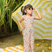 Ditsy Yellow Floral Crop Top & Pallazzo Pants-Kidswear-House of Ekam