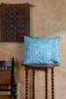 Blue and White Dhara Ikat Handloom Cushion Cover