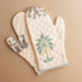 Elephant and Palm Tree Oven Mitts and Pot Holder Set-pot holders-House of Ekam