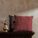 Erra Poppy Kalamkari Blockprint Cushion Cover-Cushion Covers-House of Ekam