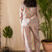 Floral Twines Spring Blockprinted Loungewear Set-loungewear-House of Ekam