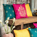 Green Handloom Matka Silk Cushion Cover-Cushion Covers-House of Ekam