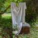 Green Hydrangea Queen Size Muslin Dohar-Quilt sets-House of Ekam