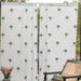 Green Palm Tropicasa Cotton Curtain-Curtains-House of Ekam