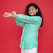 Green Stripe Cotton Shirt-Shirts-House of Ekam