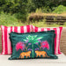 Green Tropicasa Haven Cushion Cover with Tassels-Cushion Covers-House of Ekam