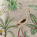 Grey Tropical Safari Hand Screenprinted Cotton Fabric-fabric-House of Ekam