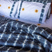 Grey & Yellow Shibori Sunflower Field Embroidered Queen Size Quilt-Quilt sets-House of Ekam