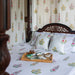 Guldasta Cypress Poppy Blockprint Double Bedsheet With Pillow Cover-Bedsheets-House of Ekam