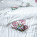 Guldasta Cypress Poppy Blockprint Handstitch Pique Queen Size Quilt Set-Quilt sets-House of Ekam