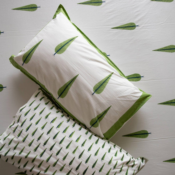 Gulmohar Double Bed Bedsheet-Bedsheets-House of Ekam