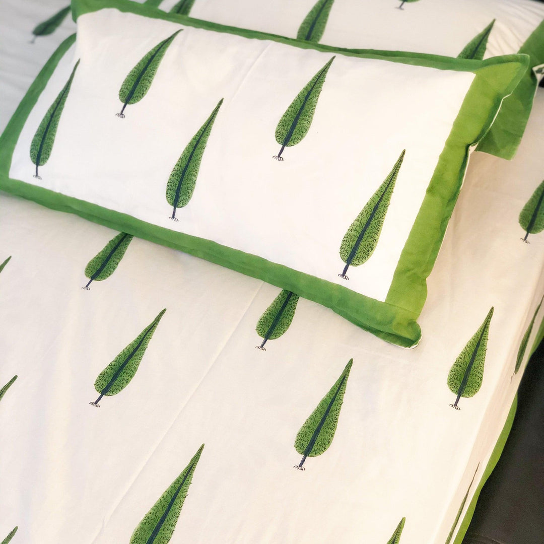 Gulmohar Double Bed Bedsheet-Bedsheets-House of Ekam