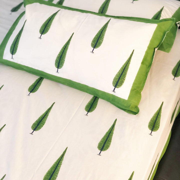 Gulmohar Double Bed Bedsheet-Bedsheets-House of Ekam