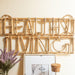 Healthy Living Rattan Wall Art Quote-Quotes-House of Ekam