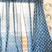 Indigo Mughal Print Semi Sheer Curtain-Curtains-House of Ekam