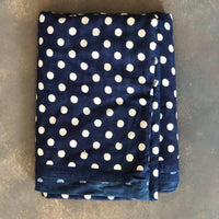 Indigo Polka Dot Fabric-fabric-House of Ekam